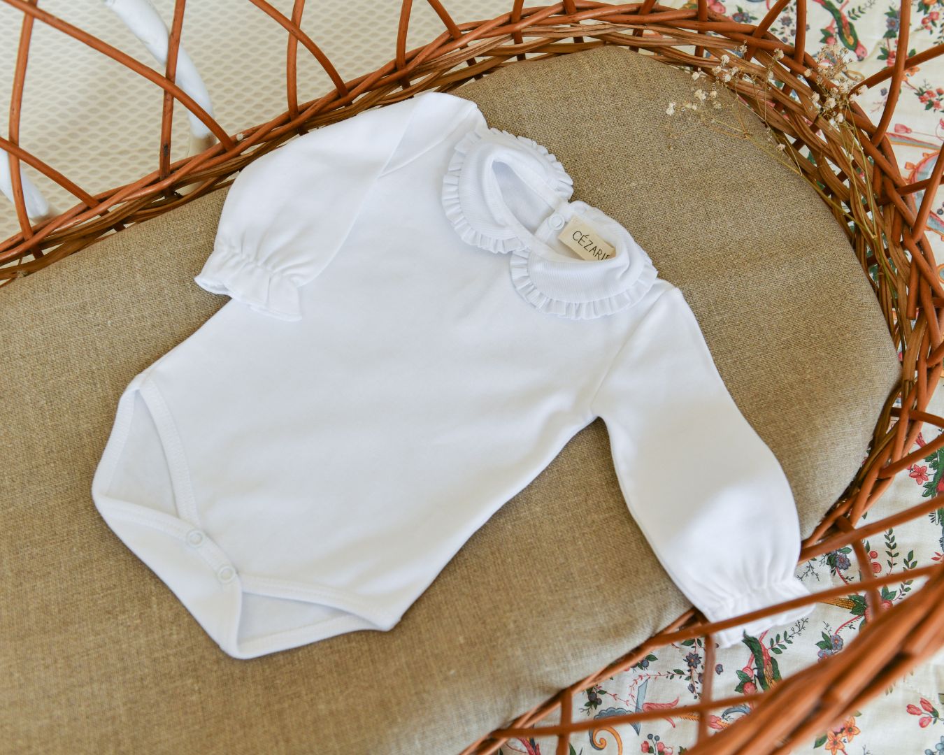 Body bebe a col blanc Suzanne Cezarie