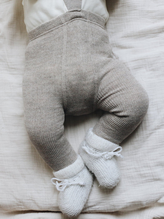 Chaussettes blanches et grises taille naissance